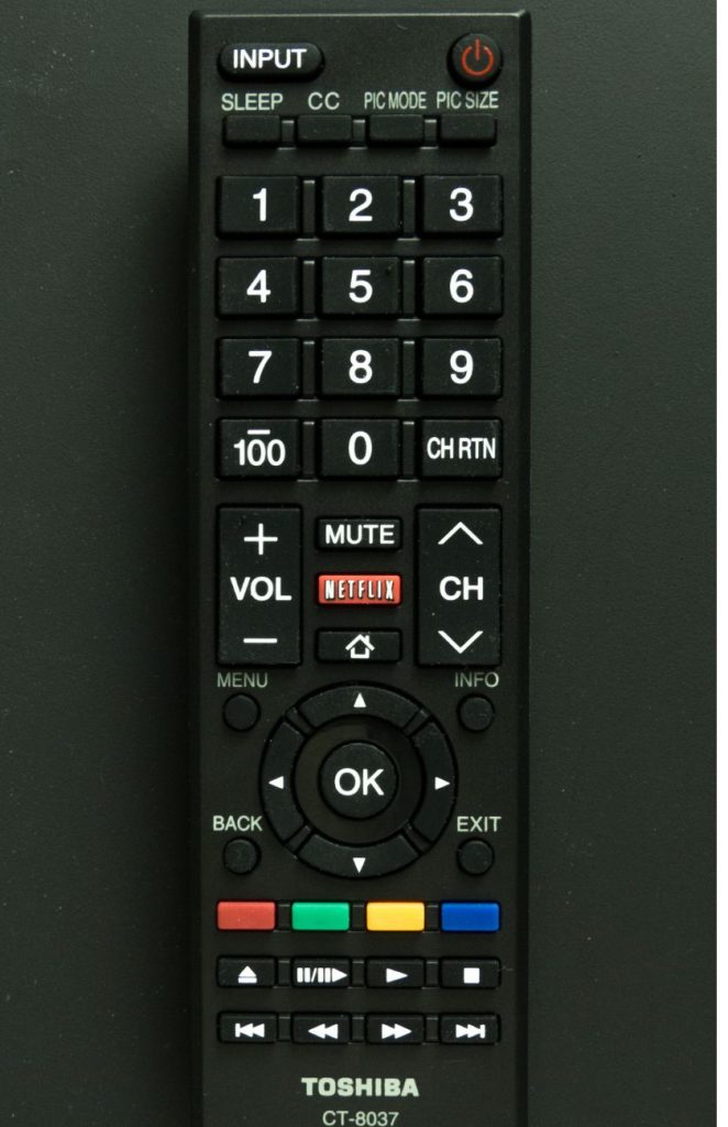 Toshiba TV model 40l3400u Using the Remote Control